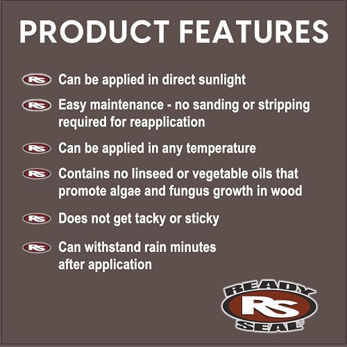 Ready Seal Exterior Wood Stain & Sealer, Natural Cedar, Turbo Spray - color: Natural Cedar, size: 24 Ounce Spray (Pack of 1)