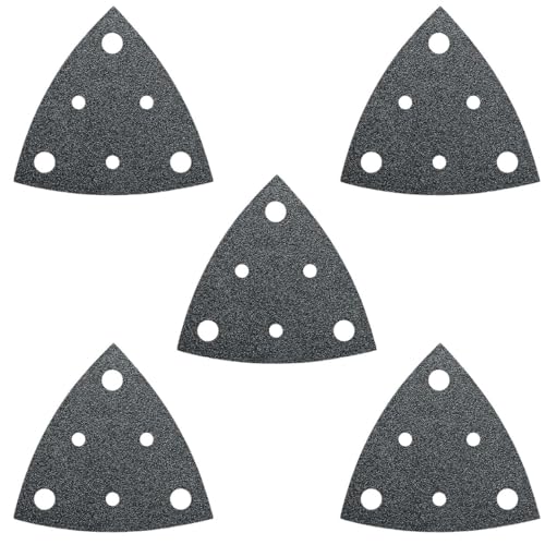 Fein Sanding Sheets with Hook & Loop Attachment - size: 220 Grit, 5-Pack