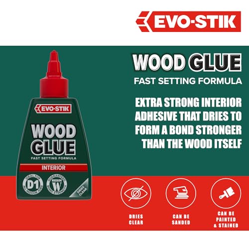 EVO-STIK Wood Glue Clear - 125ml - Interior - Extra Strong - size: 125ML