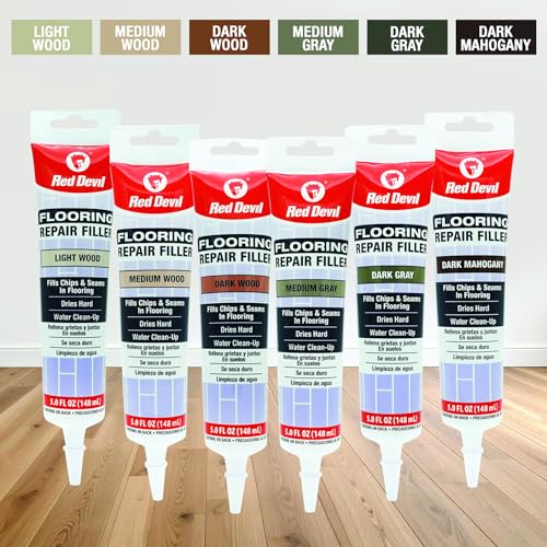 Red Devil 056050 Flooring Repair Filler, 5 oz., Medium Gray, 4 Pack - color: Medium Gray, size: Pack of 4