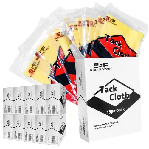 S&F STEAD & FAST Tack Cloths, 150 Pack Bulk Case, for Painting - style: 150pc