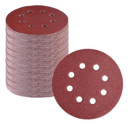 WORKPRO Sanding Discs, 5-Inch 60 Grit 8-Hole Hook and Loop, 150 Pack - style: 150PCS 5 Inch 60 Grit