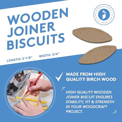 Wooden Joiner Biscuits Size 10, 500 Pieces by Woodpeckers - size: Size 10