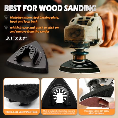 Multitool Sanding Pads (158 + 4 Blades kit) - size: 158 + 4 Blades kit