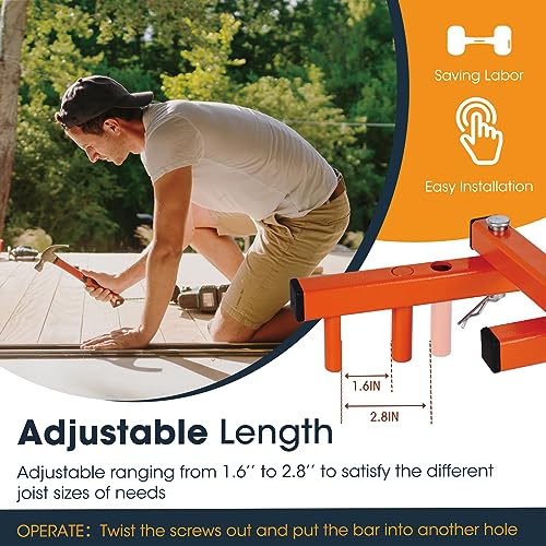 SDSNTE Steel Deck Board Straightening Removal Tool,One-Piece Steel Design