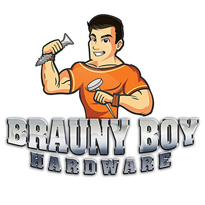 BRAUNY BOY - #12 x 10”- Extra Long Structural Lag Heavy Duty Construction Wood Screw – Yellow Zinc Corrosion Resistant Coating Exterior Timber, Landscape - Easy HEX HEAD DRIVE – Flange Head 10 in (40)