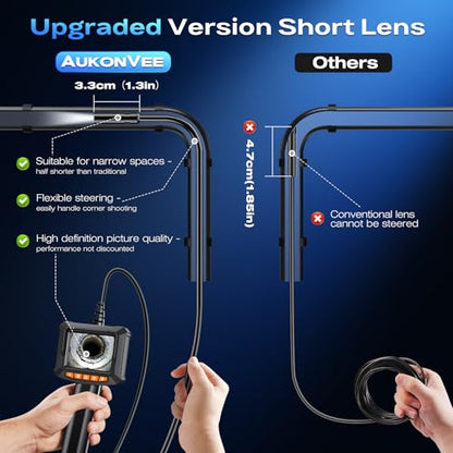 Endoscope Camera with Light, Handheld Borescope, 2.8" IPS Inspection Camera - size: 2.8" Handheld Borescope-ES07