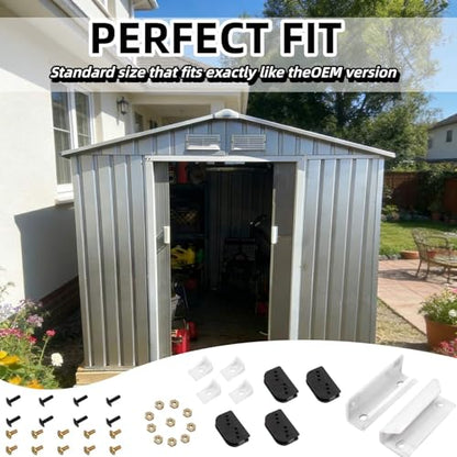 DK100-A Sliding Shed Door Tune-Up Kit for Arrow Shed Doors - color: White