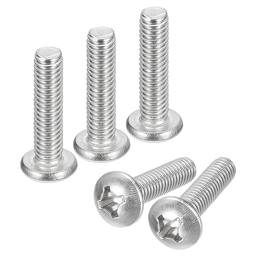uxcell 5/16-18x1-1/4 Pan Head Machine Screws, 304 Stainless Steel 18-8 Screw, Phillips Drive, Fully Threaded, Bright Finish, Pack of 10 - size: 5/16-18x1-1/4"