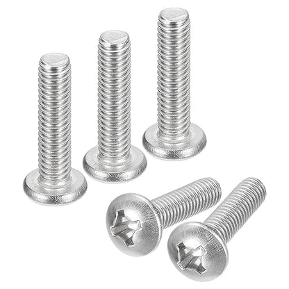 uxcell 5/16-18x1-1/4 Pan Head Machine Screws, 304 Stainless Steel 18-8 Screw, Phillips Drive, Fully Threaded, Bright Finish, Pack of 10 - size: 5/16-18x1-1/4"