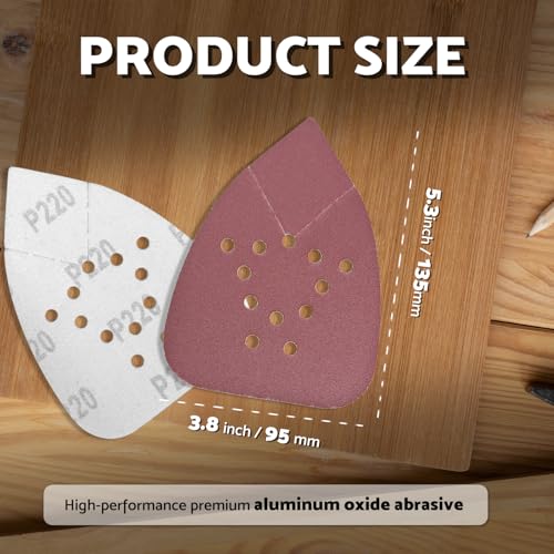S&F STEAD & FAST Black and Decker Mouse Sander Pads 220 Grit 50 Pack - style: 220G-50P