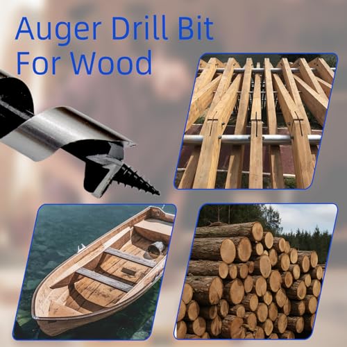 3/4 Inch x 12 Inch Wood Auger Drill Bit for Tree Stump Drilling - size: 3/4 Inch
