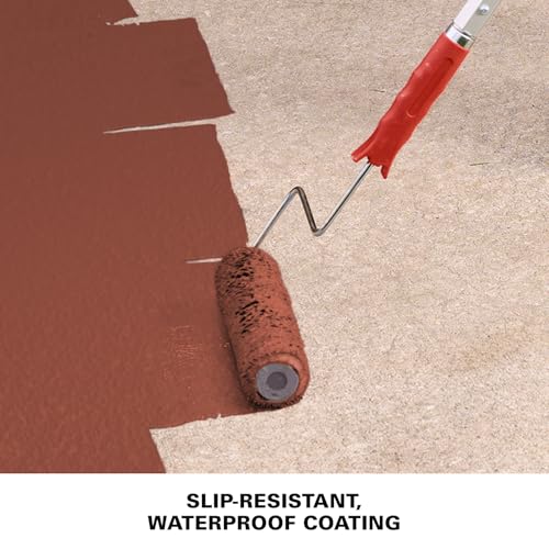KILZ Over Armor Smooth Solid Coating Resurfacer, Redwood, 1 Gallon - color: Redwood, style: Smooth