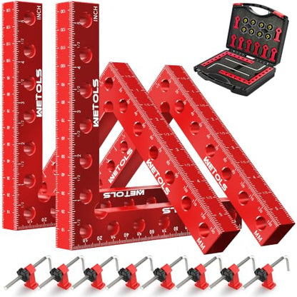 WETOLS 4Pcs 5.5" Corner Clamps for Woodworking, 4.7" Clamping Capacity