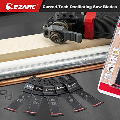 EZARC Arc Edge Bi-Metal Oscillating Saw Blades, Extra-Long, 5-Pack - style: Extra Long 5PCS