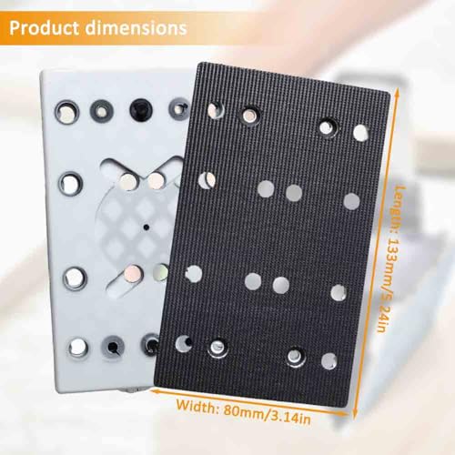 3 Pack 489252 RTS 400 Sanding Pad Soft 80x133mm 12 Hole