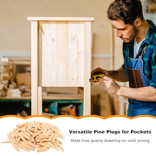 120 PCS Solid Wood Pocket Hole Plugs 3/8-Inch Diameter