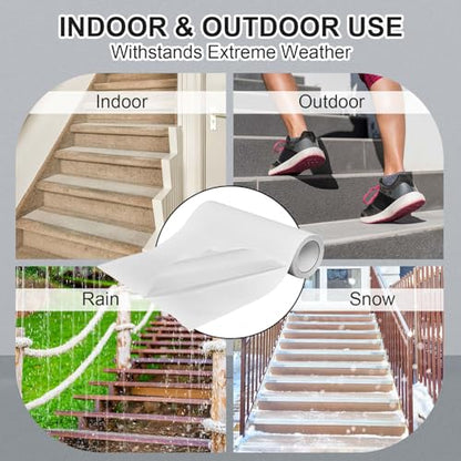 Watersay 16in x 20ft Widen Clear Anti Slip Tape, Waterproof Non Skid - color: Clear, size: 16in X 20ft
