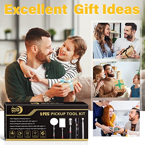 Magnetic Pickup Tool Set with Inspection Mirror, Birthday Gifts For Men