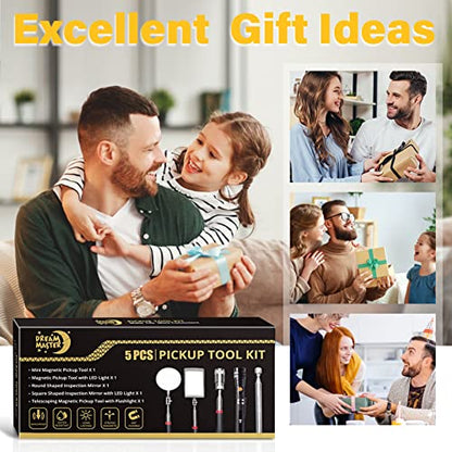 Magnetic Pickup Tool Set with Inspection Mirror, Birthday Gifts For Men