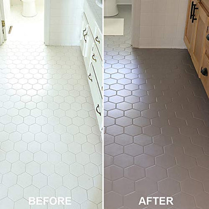 Rust-Oleum Home Interior Floor Semi-Gloss Aged Gray Coating Kit - color: Aged Gray