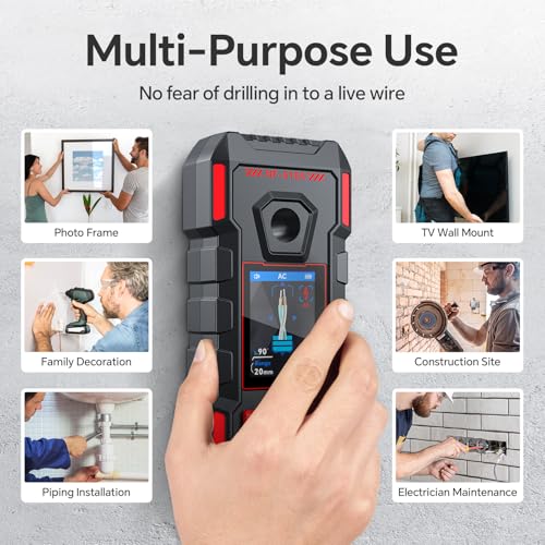 Stud Finder, Rechargeable Stud Finder Wall Scanner with Intelligent Chip