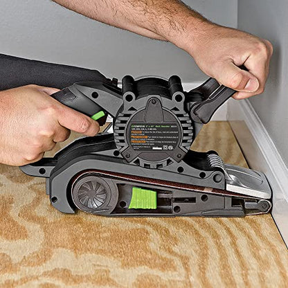 Genesis GBS321A Single Lever 3" x 21" Variable Speed Belt Sander with Adjustable Front Handle and Dust Collection Bag , Grey