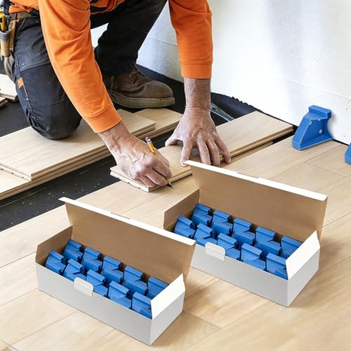 Flooring Spacers and Pull Bar Set, 40 PCS, 1/4 in & 1/2 in Gap