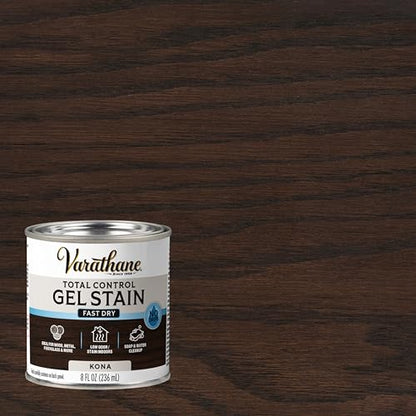 Varathane Total Control Kona Gel Stain - color: Kona, size: Half Pint (Pack of 1)