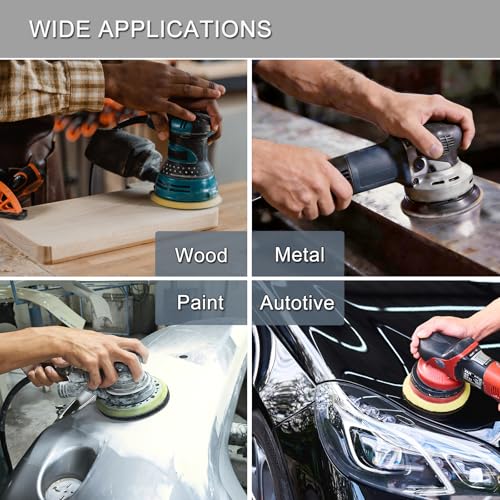 50Pcs 5 Inch Hook and Loop Sanding Discs, 5000 Grit Wet Dry Round Sandpaper - style: Grit 5000