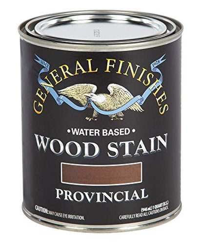 General Finishes Water Based Wood Stain, 1 Quart, Provincial - color: Provincial, size: 1 Quart