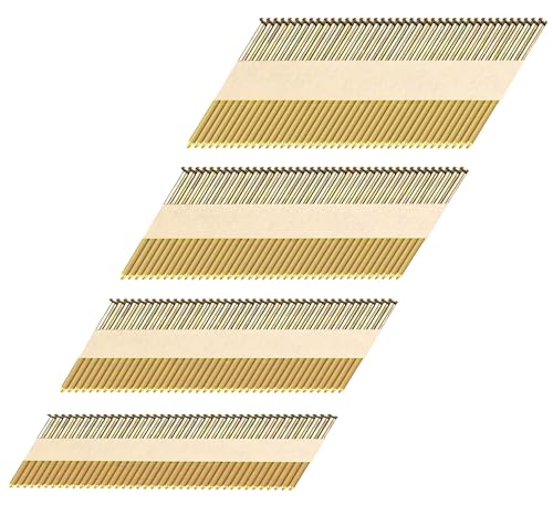 HW HAMWOO 34°Framing Nails,Ring Shank,2",2-1/2",3",3-1/2":960Pcs