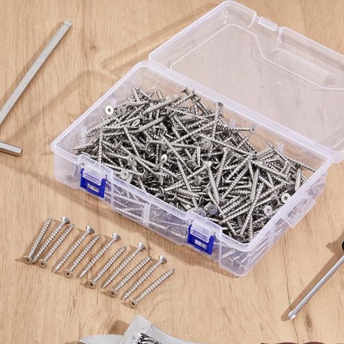 Blulu 300 Pcs 10 x 2‑1/2" Deck Screws, 304 Stainless Steel Nails for Deck