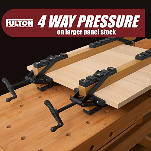 Peachtree Woodworking Supply 2 Pack of 4 Way Pressure Clamps - Clamping Panels From All Four Directions. For Woodworkers, Cabinet and Furniture Makers