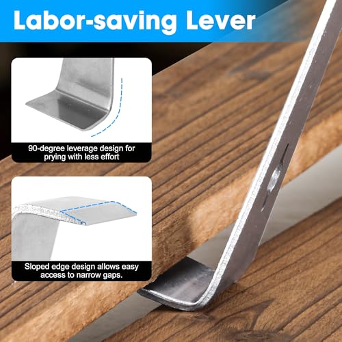 3-In-1 Pry Bar, 10IN Crowbar for Prying, Scraping, Lifting, Pulling