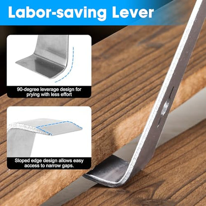 3-In-1 Pry Bar, 10IN Crowbar for Prying, Scraping, Lifting, Pulling