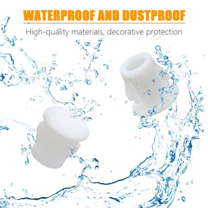 Hole Plugs Plastic, 5mm/3/16, White, 30PCS - color: White, size: 5mm (0.19")