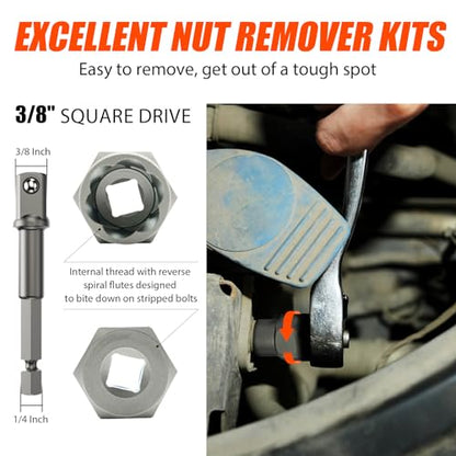 26Pcs Bolt Extractor Kit,Left Hand Drill Bit,Easy Out Screw Bolt Extractor - size: 26 PCS