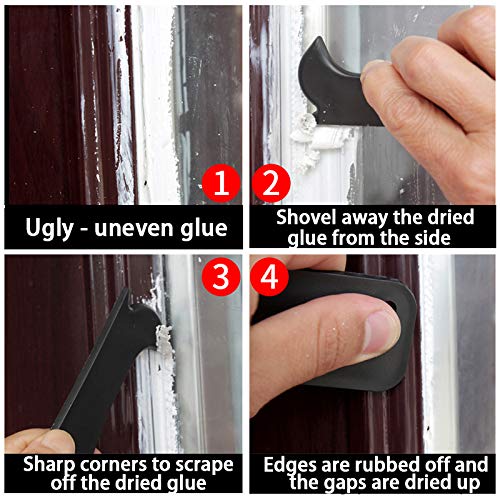 King&Charles Silicone Caulking Tool Kit, 3in1 Caulk&Grout Remover Tool