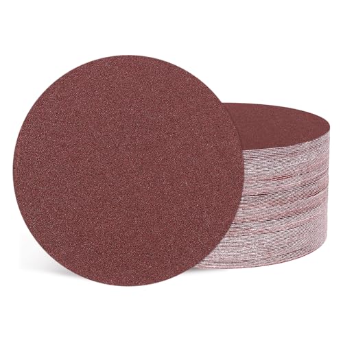 100Pcs Sanding Discs 3Inch 180Grit Hook and Loop Sandpapers Red - size: 3 Inch(180 Grit)