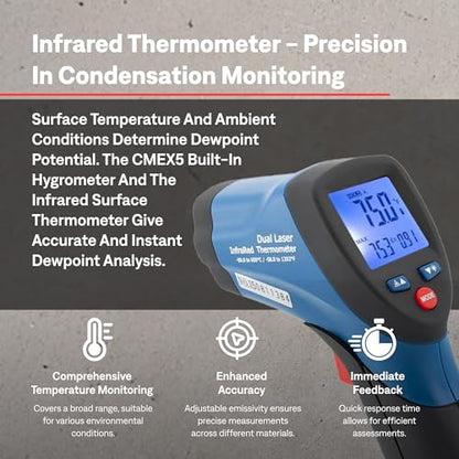 Tramex Flooring Installer Kit FINSK, Infrared Surface Thermometer