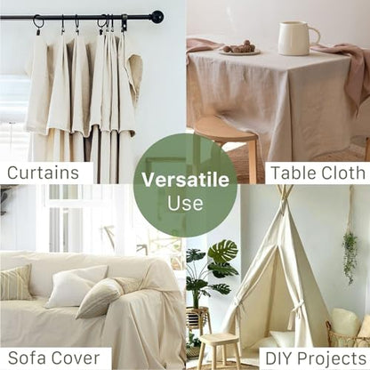 2Pk Recycled Cotton All Purpose Canvas Tarp Cover Painter Drop Cloth-6x9ft