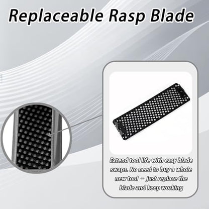 Drywall Rasp Tool Kit with Replaceable Rasp Blade