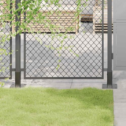 12pcs Square Post Base 1.81x1.81 Inch Anthracite Steel Bracket - color: Anthracite-A, size: 1.81 x 1.81" (L x W)