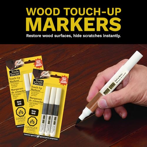 Trio Furniture Touch-Up Markers, Wood Scratch Repair Paint Pen, Grey Trends - color: Grey