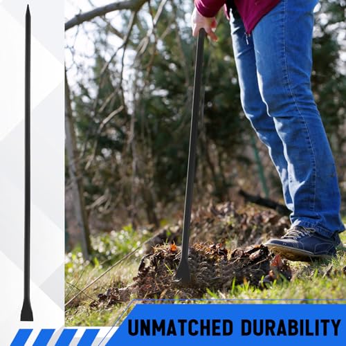72" (6ft) Chisel Digging Bar 17Lb (7.8kg) Pencil Point Wrecking Pry Road Bar Post Hole Diggers for Digging Prying of Dirt and Large Rocks - color: Black, size: 72 Inch, style: Pencil Point