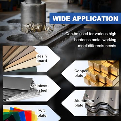 2 Pack 1-3/4" (44mm) Tungsten Carbide Tip Hole Saw with M2 Pilot bits - size: 1-3/4" (44mm) - 2 pack