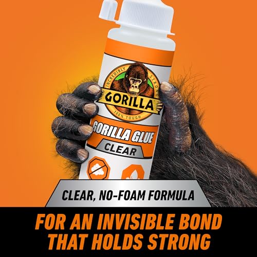 Gorilla Crystal Clear Glue, All Purpose, 5.75 oz Bottle - size: Bottle 5.75oz, style: Bottle 1 Pack