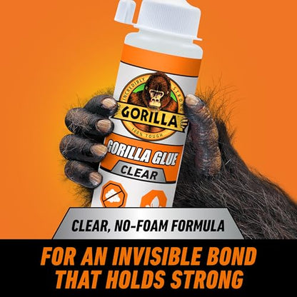 Gorilla Clear Glue, All Purpose, Polyurethane, 5.75 oz, 2-Pack - size: Bottle 5.75oz, style: Bottle 2 Pack