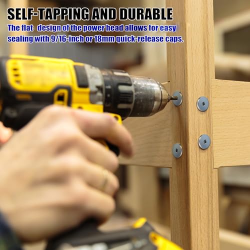 MorningRo 1-1/4 Inch Cabinet Screws 9/16 Head Wood Screw 2lb Square Drive